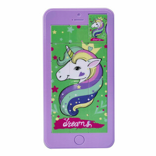GSM SCHUIFPUZZEL – UNICORN / EENHOORN - 8x16CM (24st.)