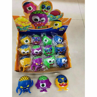 FUNNY SQUEEZE MONSTERS - IN DISPLAY (12st.)