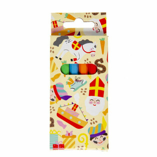 6-DELIGE KLEUR POTLOODJES SET - SINTERKLAAS (24st.)