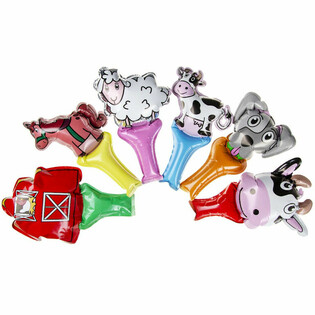SELF INFLATABLE - BOERDERIJ DIEREN - HAND BALLON (48st.)