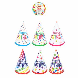 FEESTHOEDJES - MIX HAPPY BIRTHDAY (120st.)