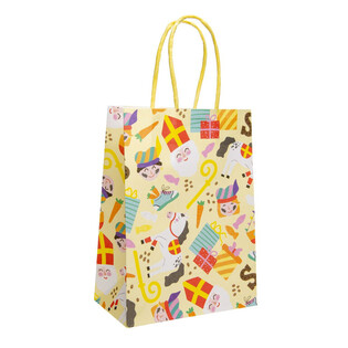 PAPIEREN GIFT TAS - SINTERKLAAS - Afm. 16x9x22 CM (12st.)