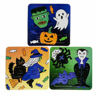 MIX HALLOWEEN PUZZELS - 14 x 14 Cm. (50st.)