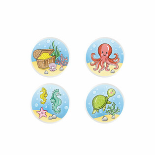 MIX SEA LIFE / ZEEDIEREN - STUITERBALLEN Ø3.3 Cm. (100st.)