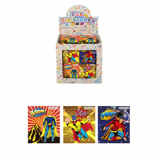 NOTITIEBLOKJES - MODEL: SUPERHELDEN IN DISPLAY (480st.)