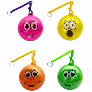 SMILEY BAL MET KOORD / BUNGEEBAL &Oslash;23 Cm (10st.)