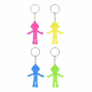 MIX GEKLEURDE ALIEN SLEUTELHANGERS (60st.)