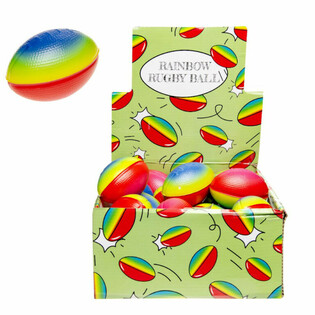 REGENBOOG RUGBY BALLEN IN DISPLAY  (24st.)