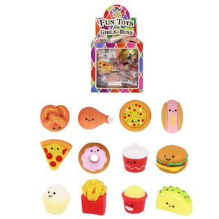 GRABBELTON SQUISHY- FAST FOOD FIGUREN - IN DISPLAY (60st.)