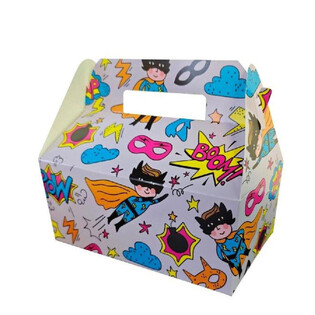 MENUBOX SUPERHERO - 22.5 x 12 x 9.5 Cm. (24st.)