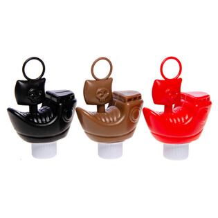EENDJES VISSEN PIRATEN SCHIP - MIX KLEUREN - 8 Cm. (15st.)