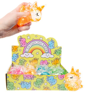 SQUEEZE UNICORN / EENHOORN - MIX KLEUREN - IN DISPLAY (12st.)