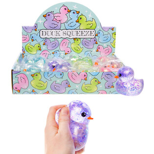 SQUEEZE DUCK EEND - MIX KLEUREN - IN DISPLAY (12st.)