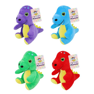 PLUCHE DINOSAURUS - 19CM HOOG - MIX KLEUREN (12st.)