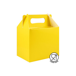TRAKTATIEDOOSJE KLEUR: GEEL 14x9.5x12 Cm. (12st.)