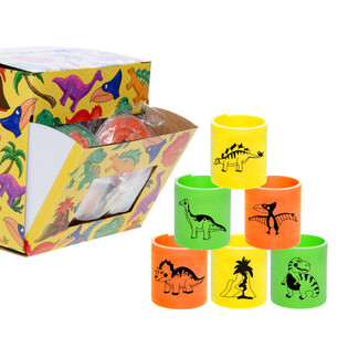 Dinosaurus Spiraal Traplopers in Display (60 stuks)