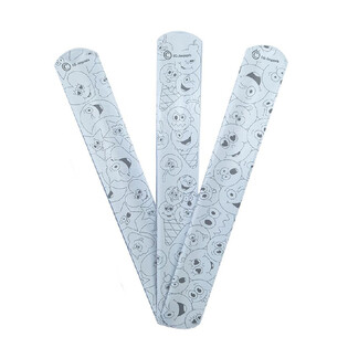 KLAP ARMBANDJES - KLEUR JE EIGEN SMILEY KLAP ARMBAND (36st.)
