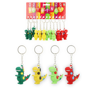 3D DINOSAURUS SLEUTELHANGERS - MIX KLEUREN (12st.)
