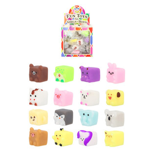 GRABBELTON SQUISHY - CUBE ANIMALS - IN DISPLAY (96st.)