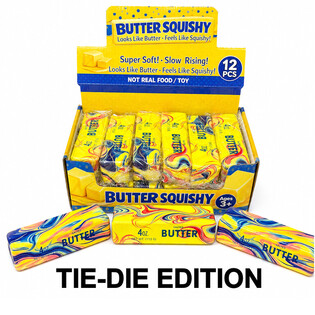 RAGE - SQUISHY BUTTER / BOTER - MODEL: TIE DYE - SLOW RISING - Afm. 13x4x4 Cm - IN DISPLAY (12st.)