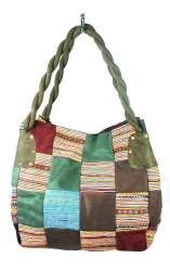 B-FAIR TAS PATCHWORK KLEIN GROEN (1st)