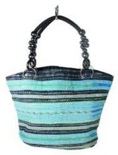 B-FAIR TAS BEADS ZWART/LICHTBLAUW (1st)