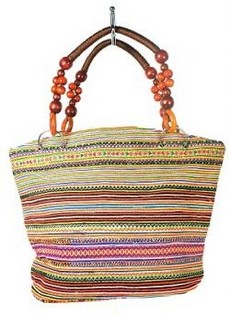 Art.nr: 97744 - B-FAIR TAS BEADS BRUIN (1st)