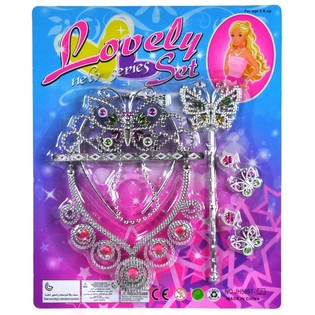 LOVELY PRINSES SET OP KAART (6st.)