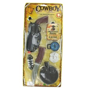 COWBOY SET OP KAART - MODEL 3 (6st.)
