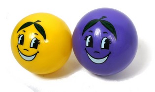 2 GRAPPIGE BALLEN IN NET (12st.)