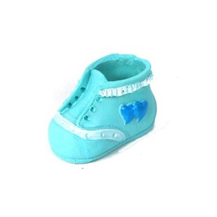 GEBOORTE TAARTTOPPER - BLAUWE BABY SCHOEN (2st.)